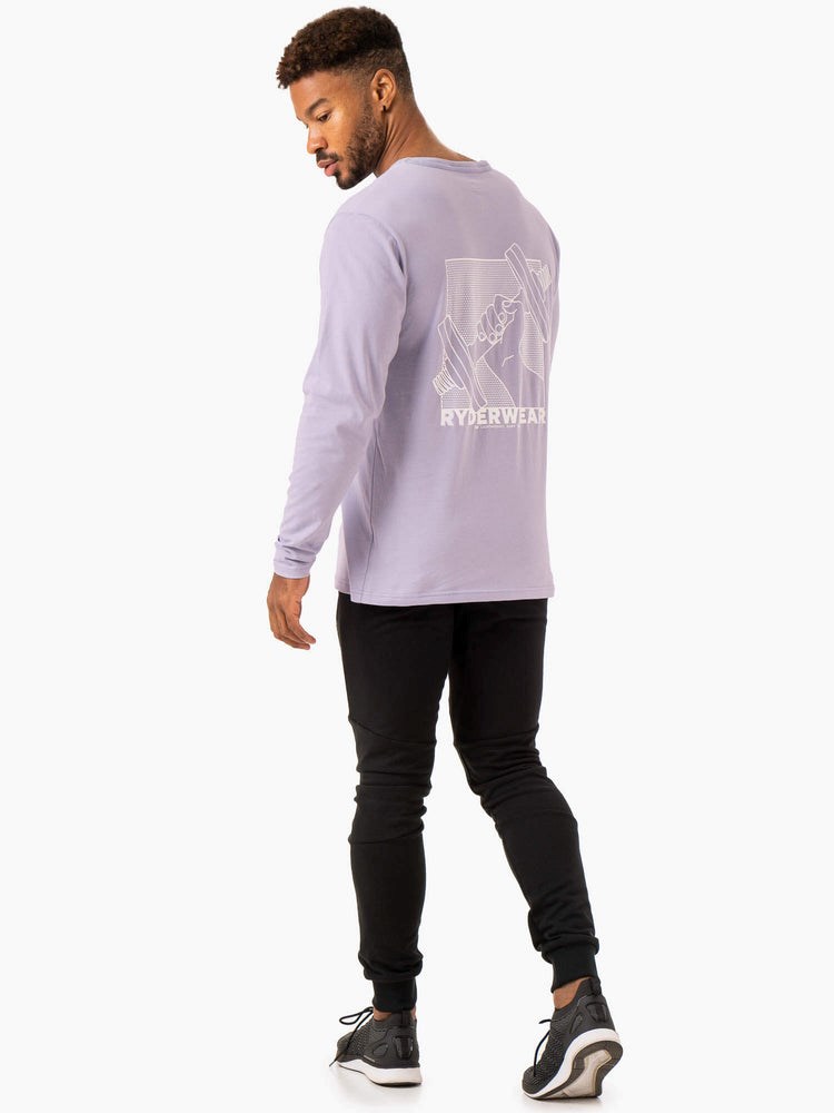 Ryderwear Lift Long Sleeve T-Shirt Lavendel | VFT-439126