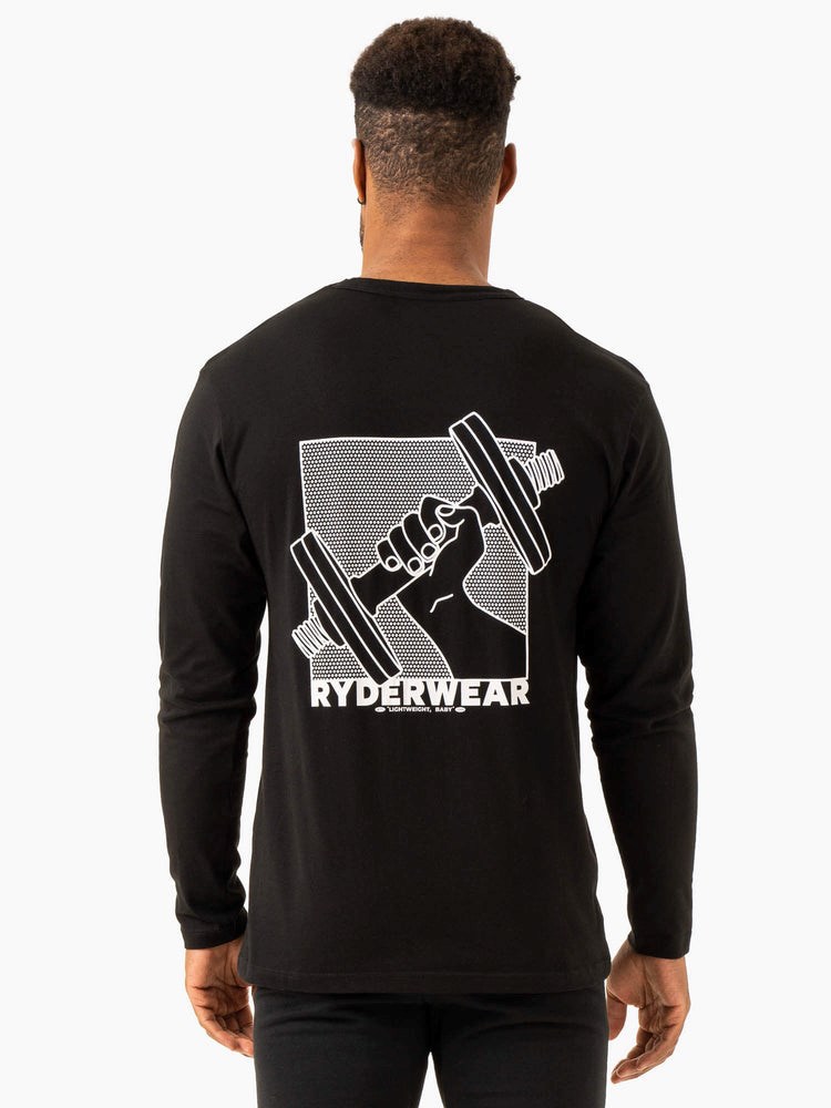 Ryderwear Lift Long Sleeve T-Shirt Svarta | KRQ-391780