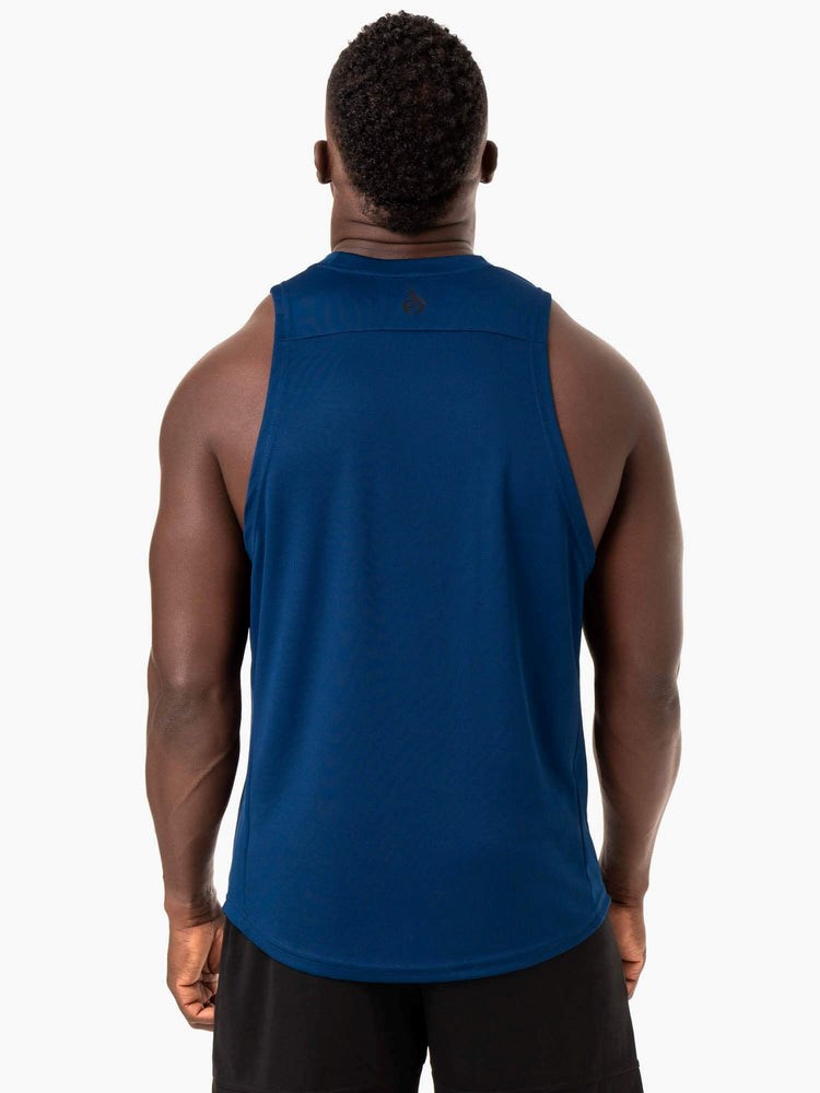 Ryderwear Lift Mesh Baller Tank Blå | AUW-134958