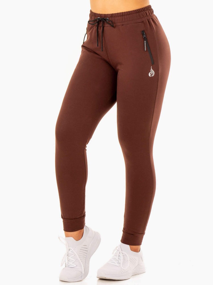 Ryderwear Luxe Track Pants Choklad | NQO-492830