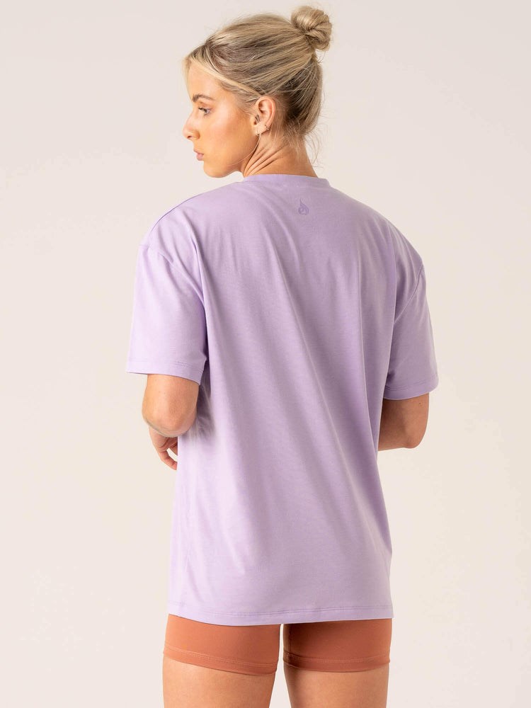 Ryderwear Momentum Oversized T-Shirt Lavendel | KPY-349870