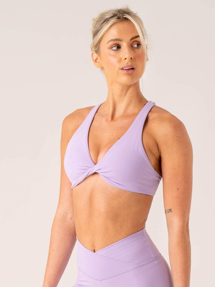 Ryderwear Momentum Twist Sports Bra Lavendel | DGJ-021534