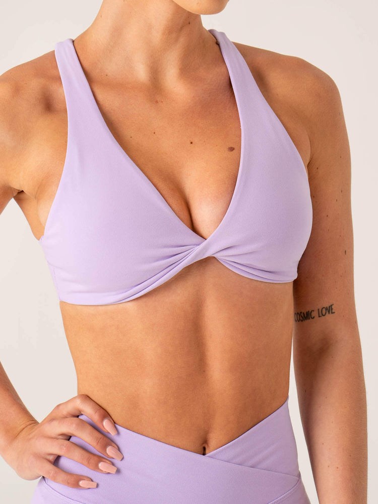 Ryderwear Momentum Twist Sports Bra Lavendel | DGJ-021534