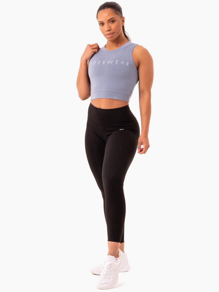 Ryderwear Motion Crop Top Grå | SWT-431980