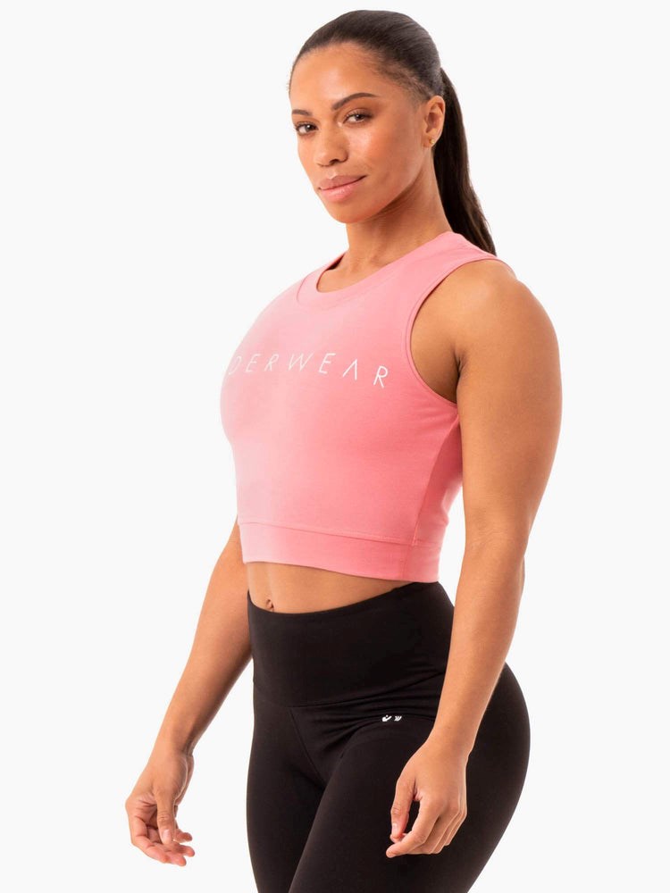 Ryderwear Motion Crop Top Rosa Rosa | OTP-275068