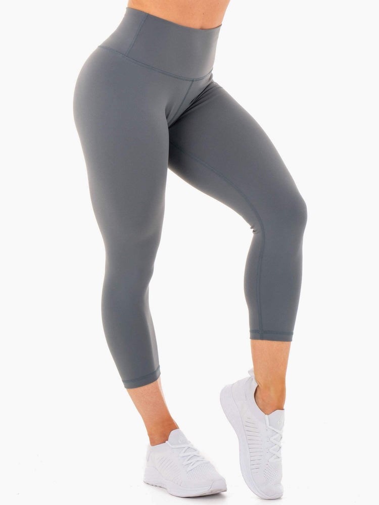 Ryderwear Motion High Waisted 7/8 Leggings Charcoal | FJX-238147