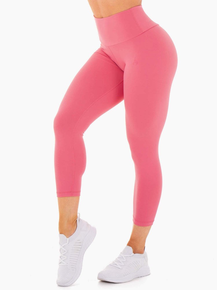 Ryderwear Motion High Waisted 7/8 Scrunch Bum Leggings Rosa | QWA-570492