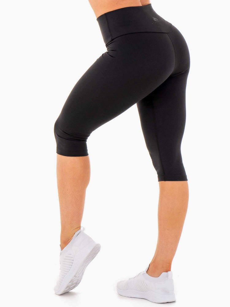 Ryderwear Motion High Waisted Capri Leggings Svarta | XHD-210483