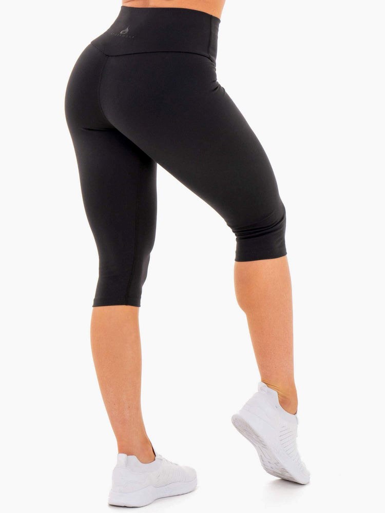 Ryderwear Motion High Waisted Capri Leggings Svarta | XHD-210483