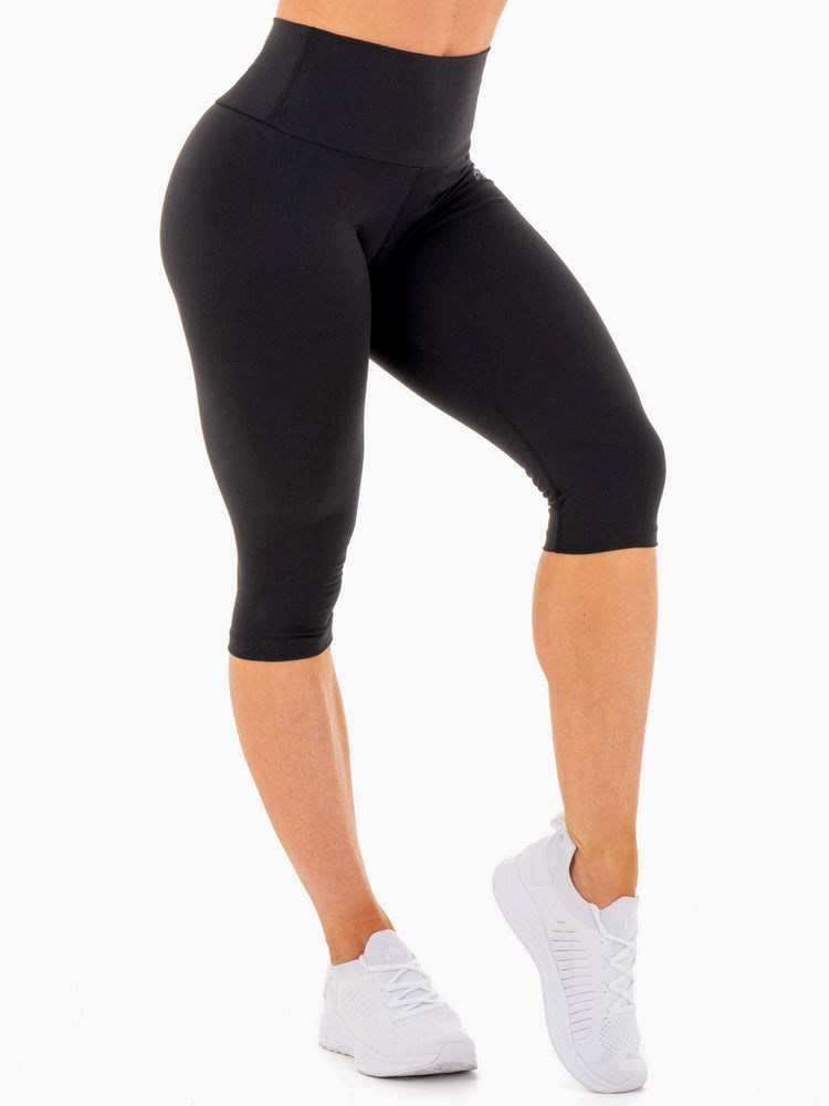 Ryderwear Motion High Waisted Capri Leggings Svarta | XHD-210483