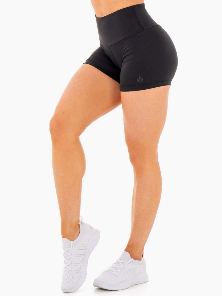 Ryderwear Motion High Waisted Shorts Svarta | PNW-625407