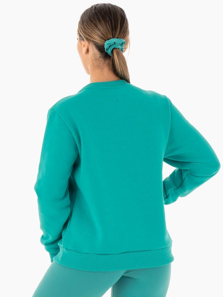 Ryderwear Motion Oversized Tröja Teal | KVT-597038