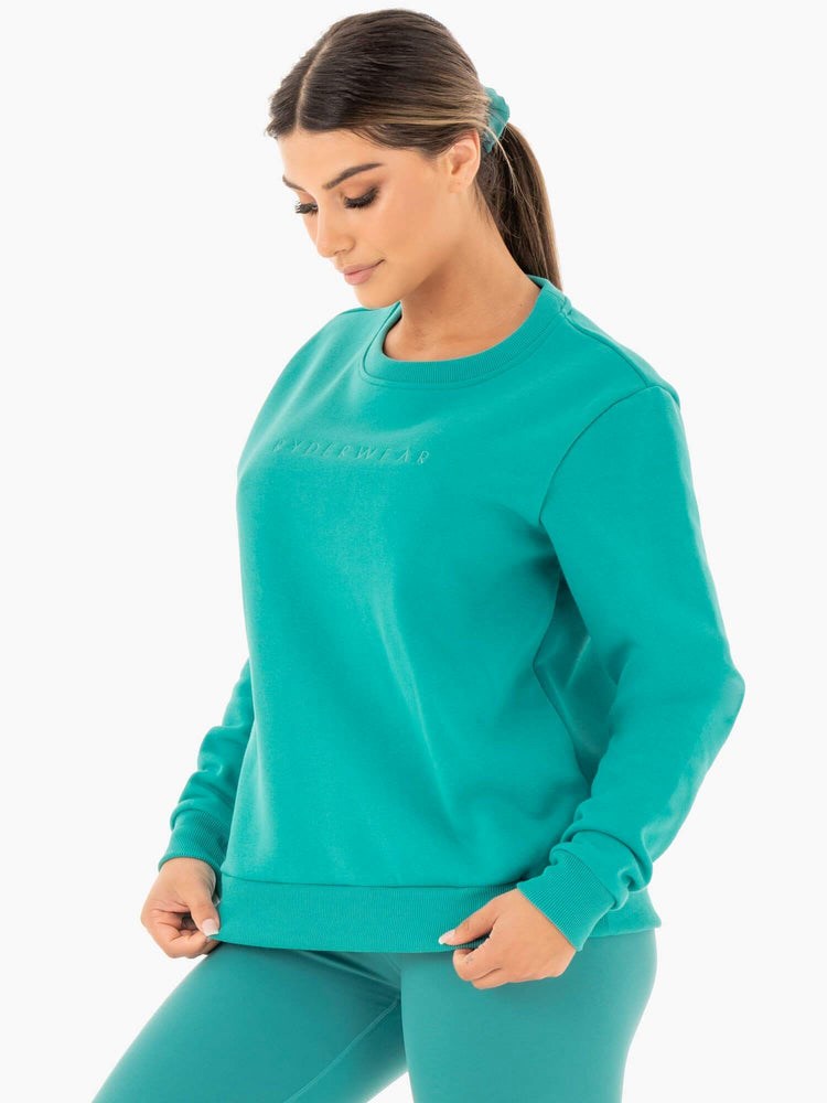 Ryderwear Motion Oversized Tröja Teal | KVT-597038