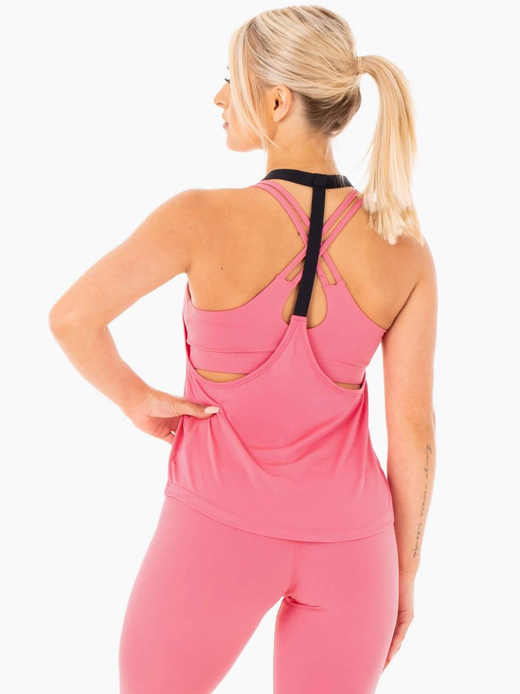 Ryderwear Motion Slinky T-Back Rosa | HAZ-034967