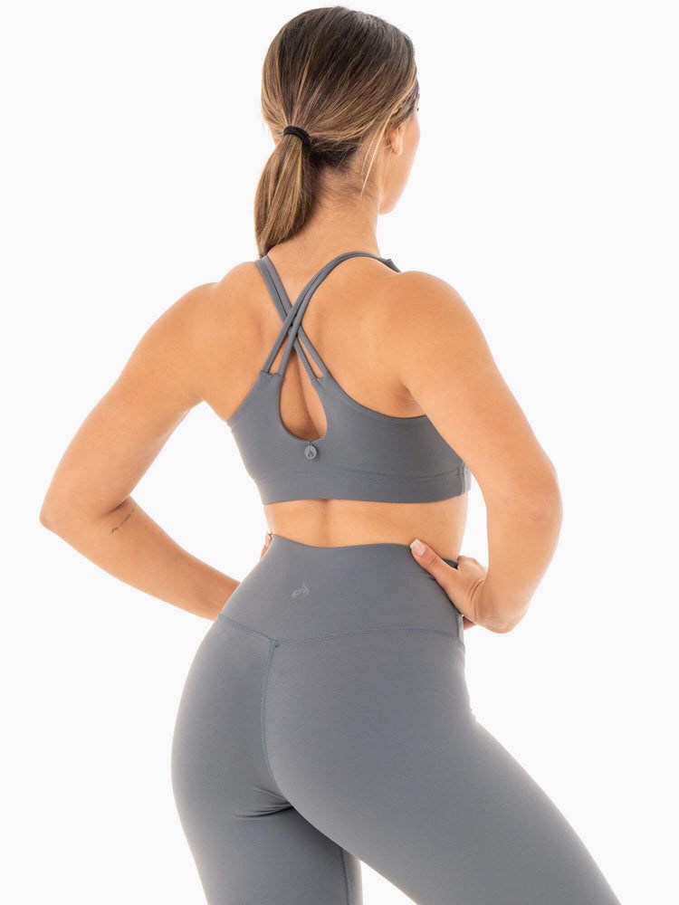 Ryderwear Motion Sports Bra Charcoal | KTN-710843