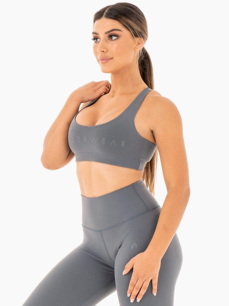 Ryderwear Motion Sports Bra Charcoal | KTN-710843