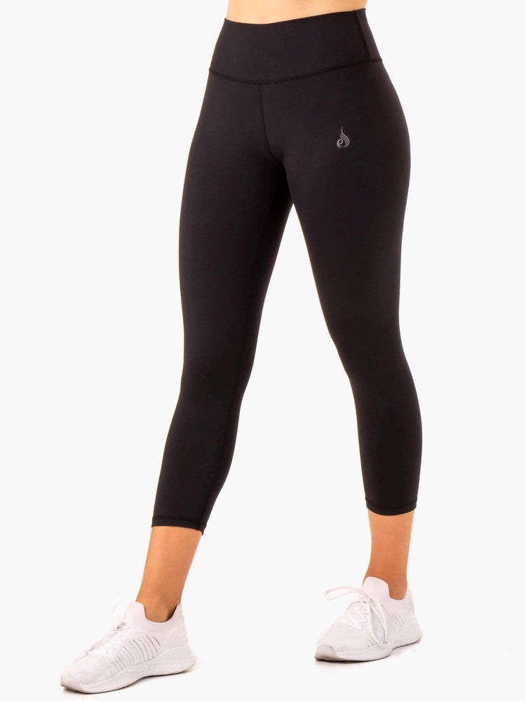 Ryderwear Movement High Waisted 7/8 Pocket Leggings Svarta | FPI-614309