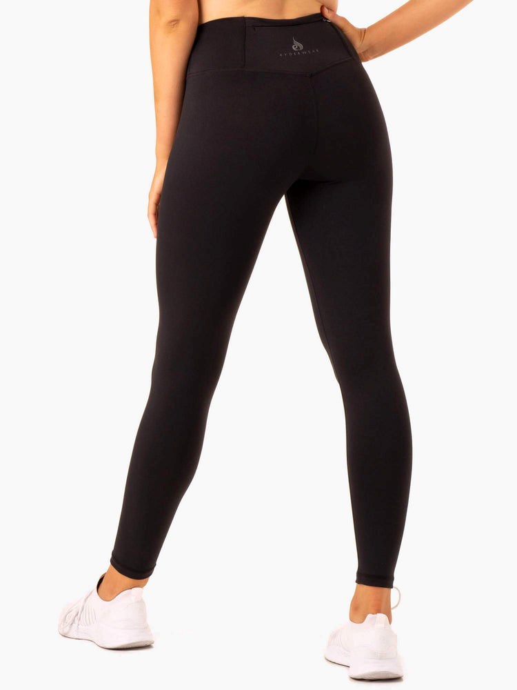 Ryderwear Movement High Waisted Pocket Leggings Svarta | QPW-082965