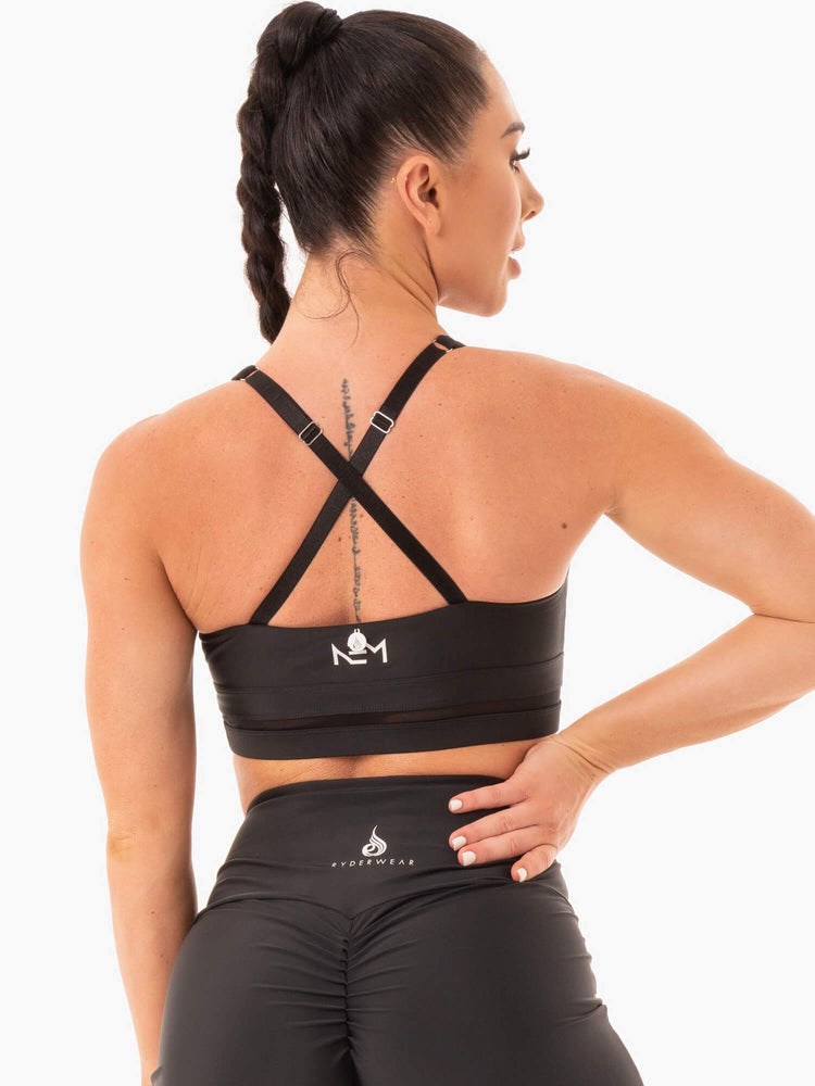 Ryderwear NEM X RW Sports Bra Svarta | QFT-501398