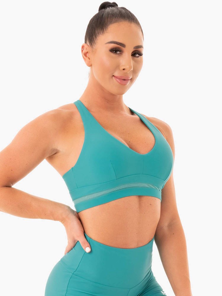 Ryderwear NEM X RW Sports Bra Teal | ABD-470862