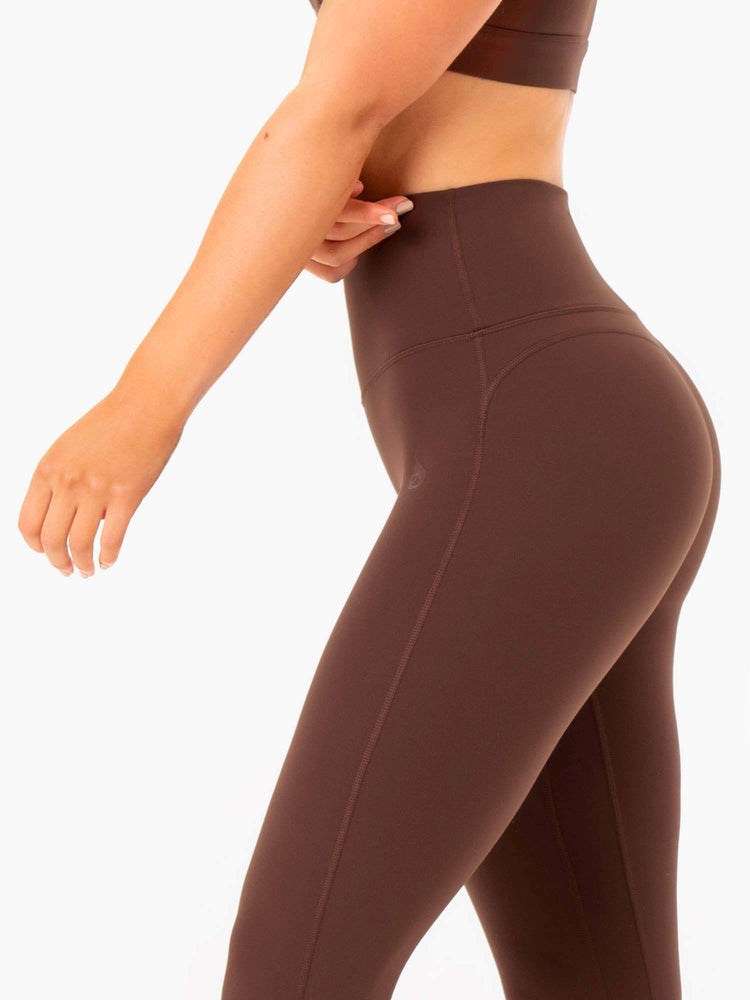 Ryderwear NKD Align Leggings Choklad | TEG-042387