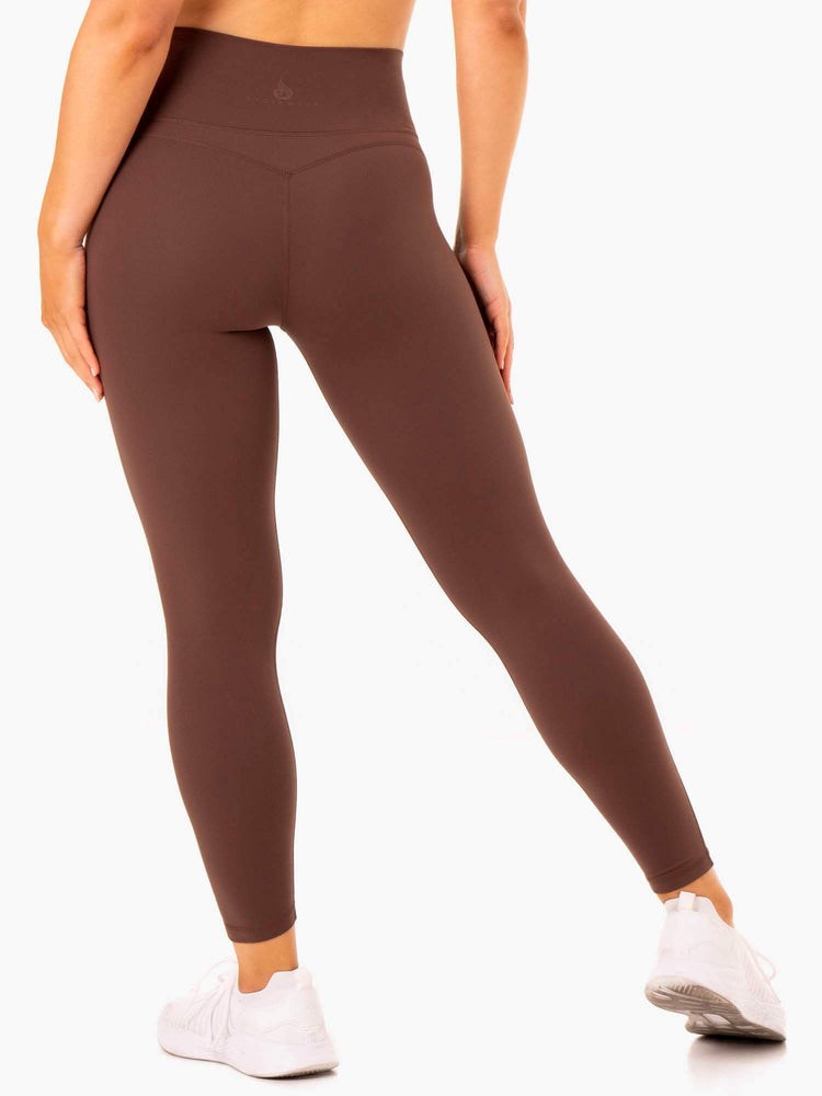 Ryderwear NKD Align Leggings Choklad | TEG-042387