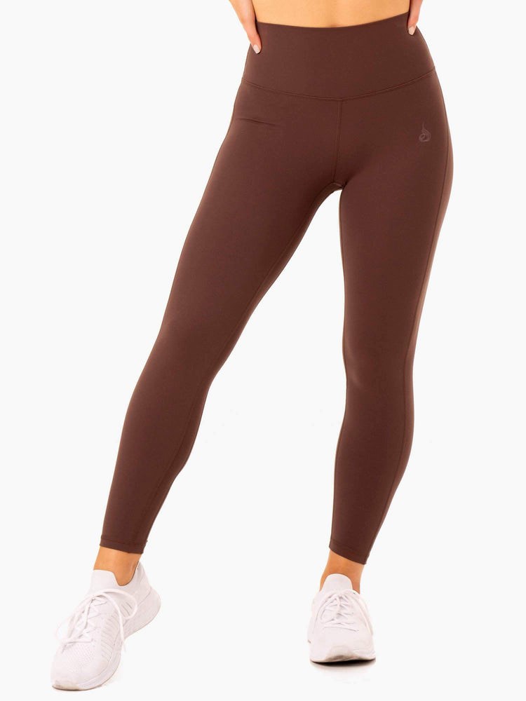 Ryderwear NKD Align Leggings Choklad | TEG-042387