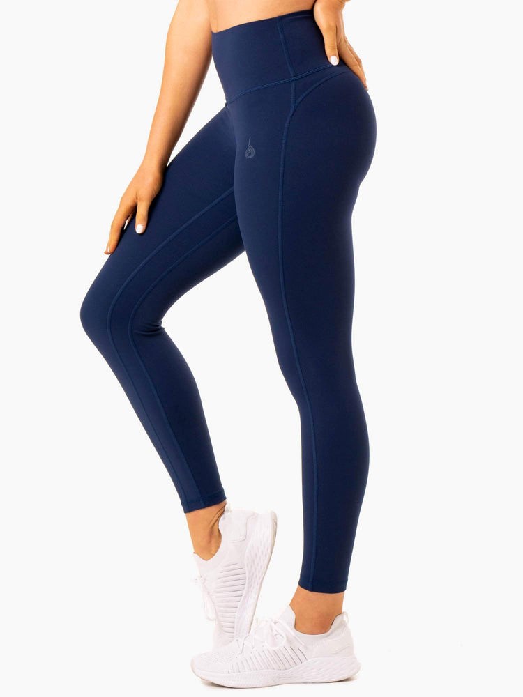 Ryderwear NKD Align Leggings Marinblå | JNO-420539