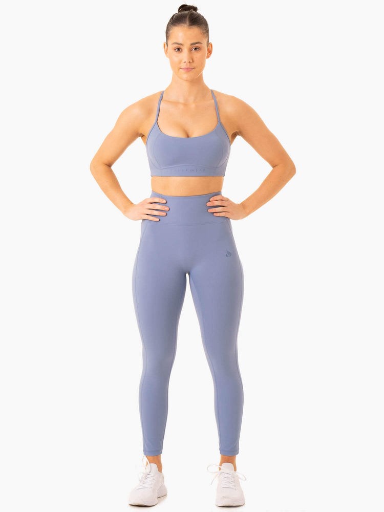 Ryderwear NKD Frame High Waisted Leggings Blå | URH-091653