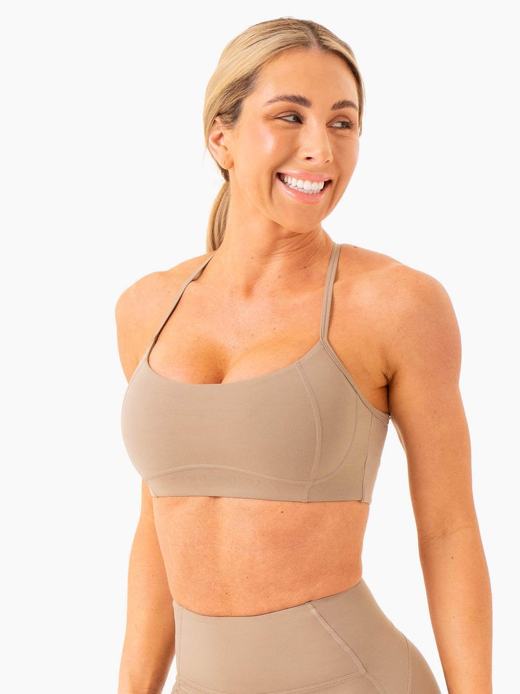 Ryderwear NKD Frame Sports Bra Latte | NBS-197246