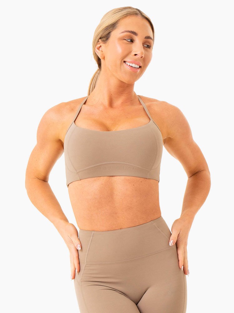 Ryderwear NKD Frame Sports Bra Latte | NBS-197246