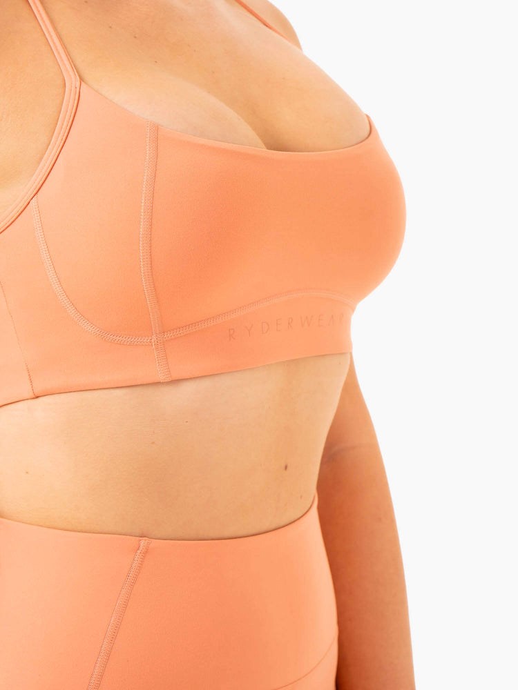 Ryderwear NKD Frame Sports Bra Terracotta | BIY-964837