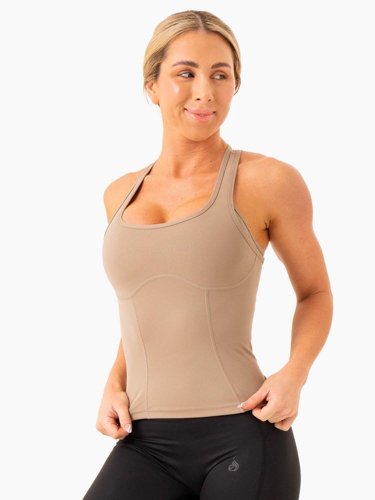 Ryderwear NKD Frame Tank Latte | HPB-968714