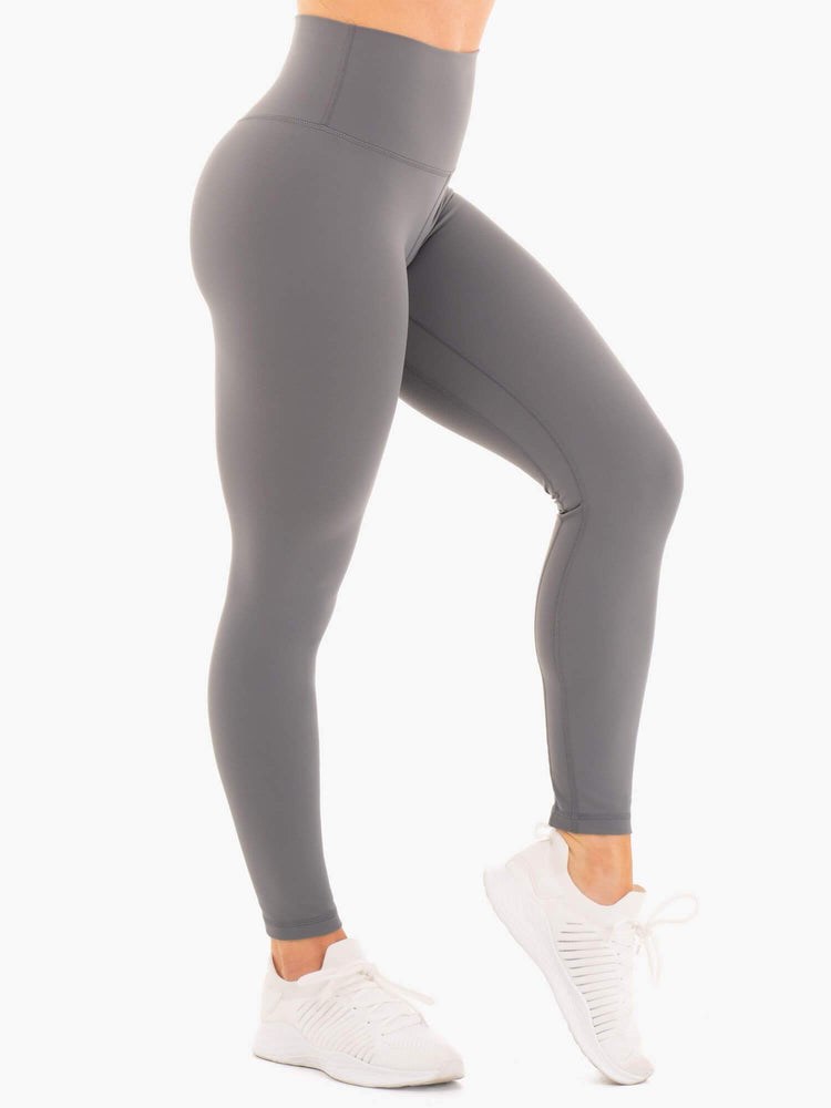 Ryderwear NKD High Waisted Leggings Charcoal | PCZ-802931