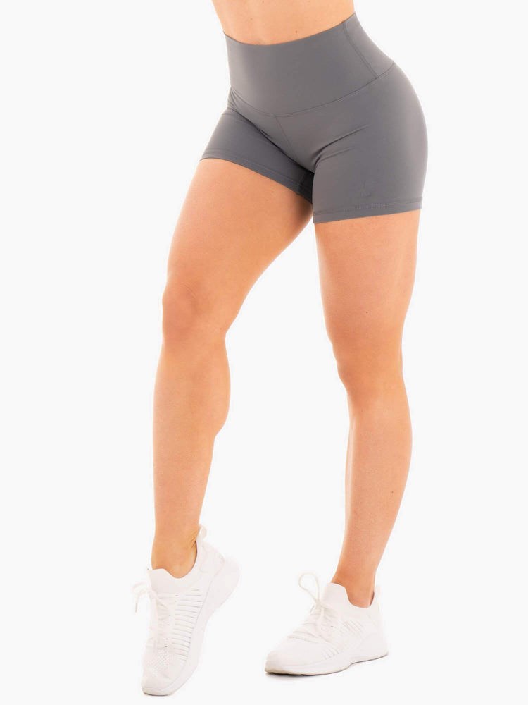 Ryderwear NKD High Waisted Shorts Charcoal | SMX-782543