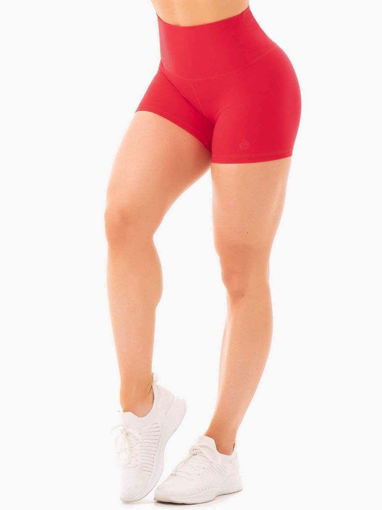 Ryderwear NKD High Waisted Shorts Röda | ZFW-859174