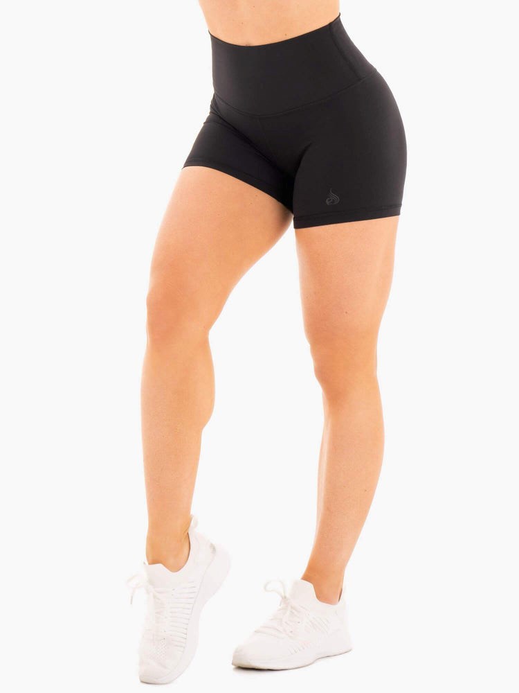 Ryderwear NKD High Waisted Shorts Svarta | YJO-087432