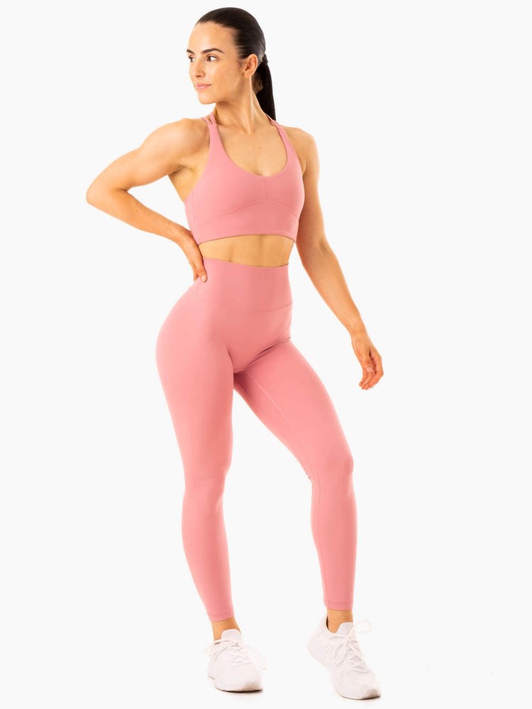 Ryderwear NKD Refine High Waisted Leggings Rosa | FIC-784359