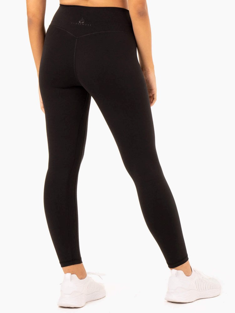 Ryderwear NKD Refine High Waisted Leggings Svarta | QYR-547192