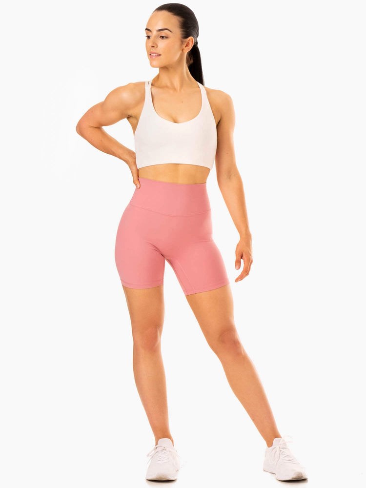 Ryderwear NKD Refine High Waisted Shorts Rosa | KJW-214953