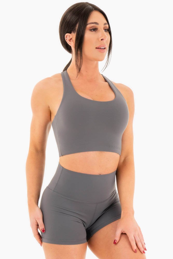 Ryderwear NKD Sports Bra Charcoal | YSV-483751