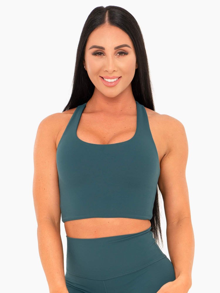 Ryderwear NKD Sports Bra Teal | IZX-670812