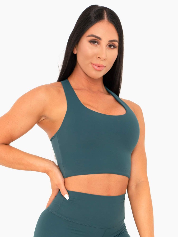 Ryderwear NKD Sports Bra Teal | IZX-670812