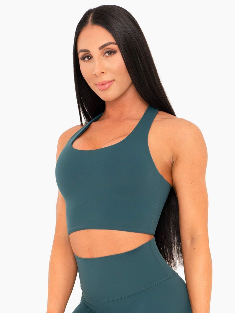 Ryderwear NKD Sports Bra Teal | IZX-670812