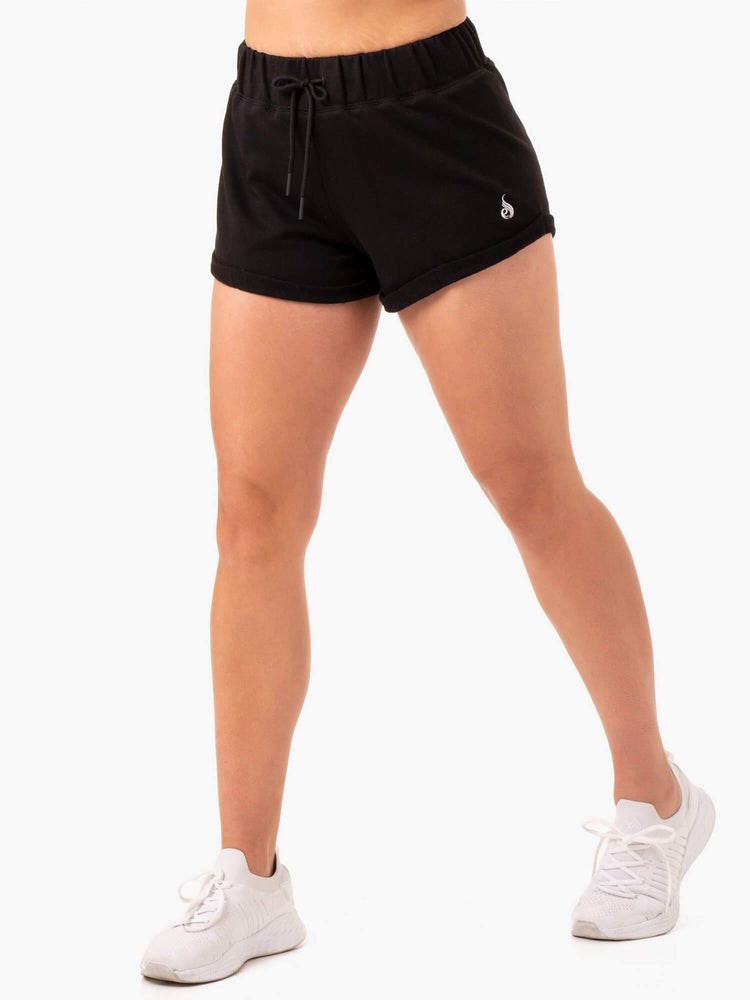 Ryderwear Off Duty Fleece Shorts Svarta | PEN-740589