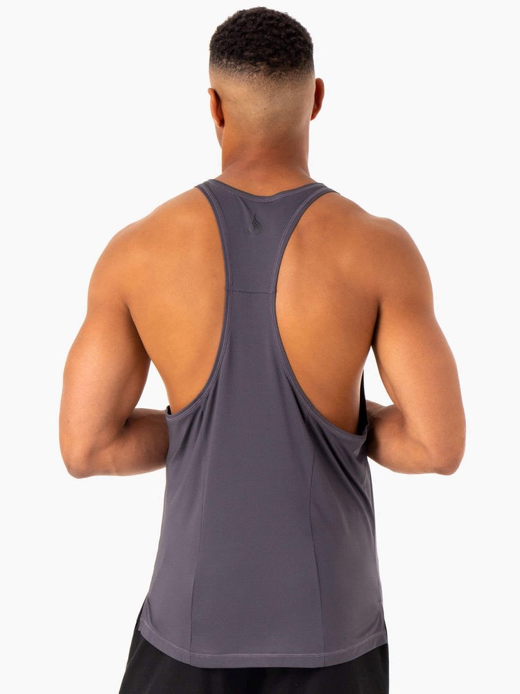 Ryderwear Optimal Mesh T-Back Charcoal | ORJ-176098