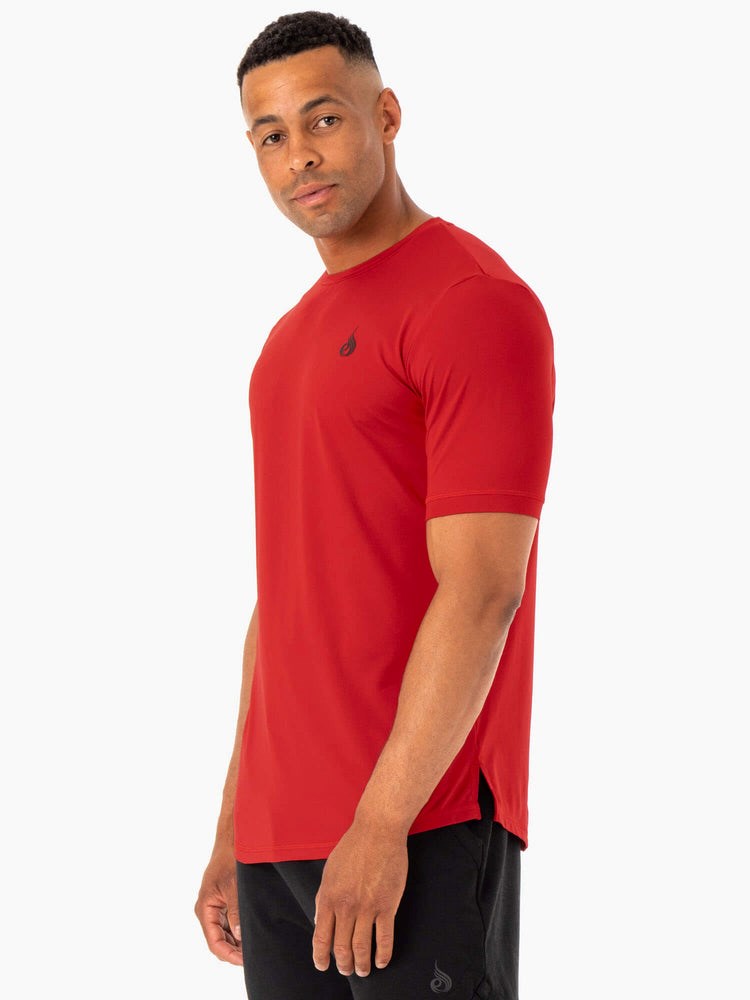 Ryderwear Optimal Mesh T-Shirt Röda | GEY-105698