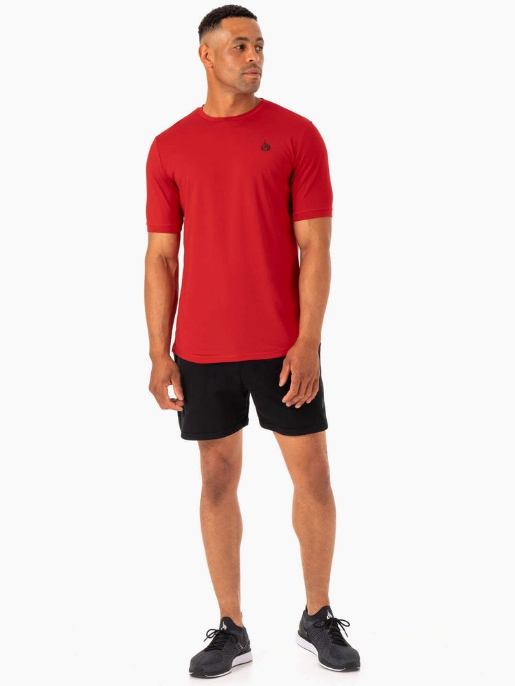 Ryderwear Optimal Mesh T-Shirt Röda | GEY-105698