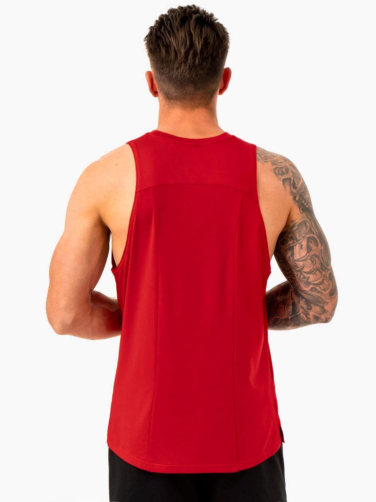 Ryderwear Optimal Mesh Tank Röda | UYW-270394