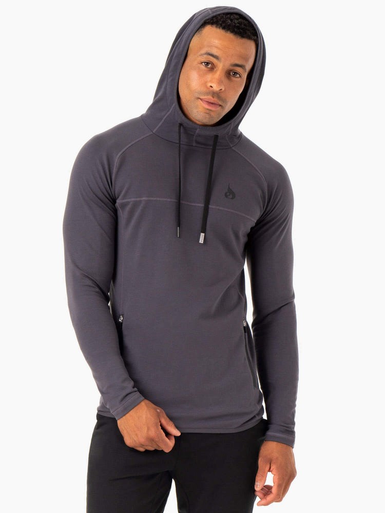 Ryderwear Optimal Pullover Hoodie Charcoal | UXG-263895